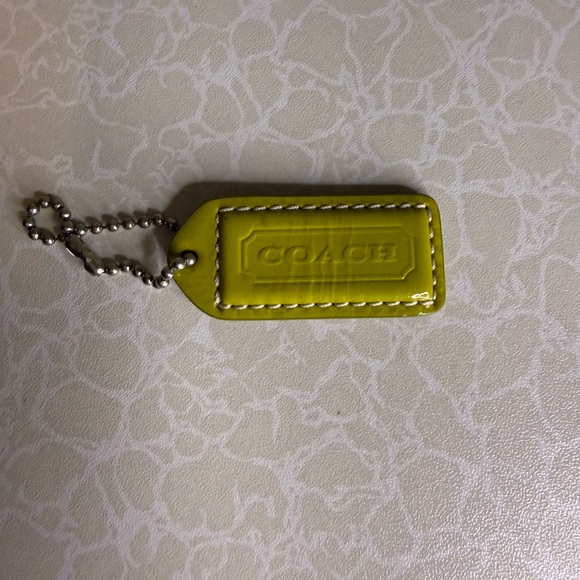 Coach Accessories - Coach Green Leather Hangtag
